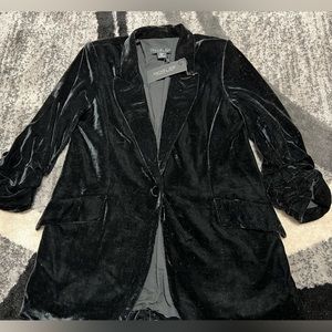 RACHEL ZOE Black Velvet Blazer